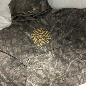 Darc Sport Camo Hoodie with Gold Graphic